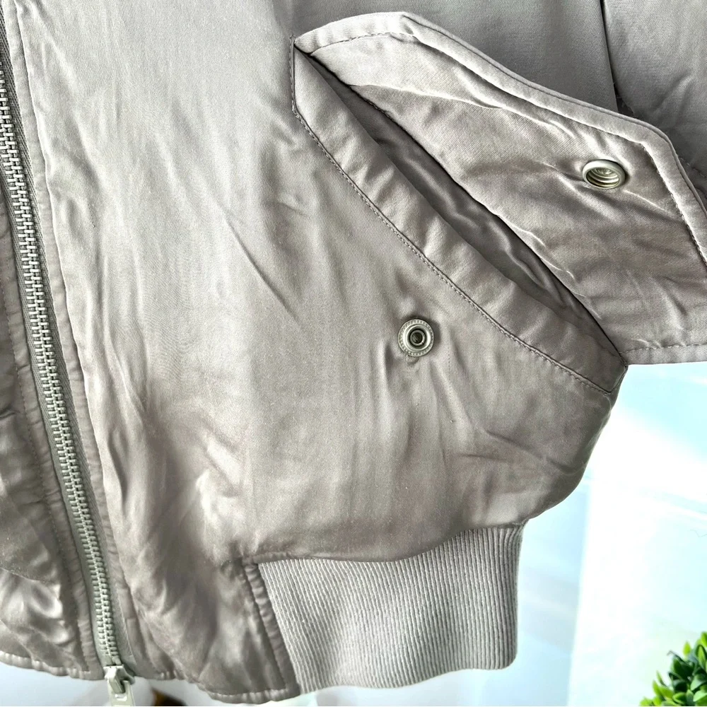 All Saints Bree Lace Bomber Jacket Size Medium - Picture 13 of 16